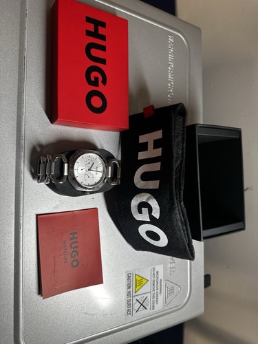 Hugo boss silver chain link - hugo,