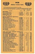 MG MGB BL ST Special Tuning