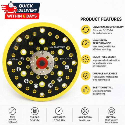 Sanderpro 150mm backing - 150mm,