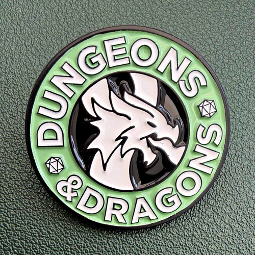 Dungeons dragons enamel pin - dungeons, &