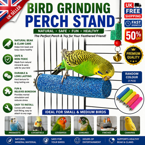 Natural bird perch wooden - perch,