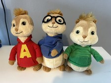 Ty Alvin & The Chipmunks Bundle Soft Plush Toy - Alvin Simon And Theodore Bundle
