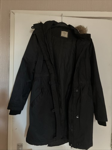 Girls black parka style - girls,