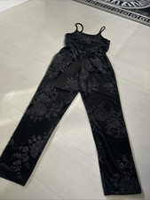Topshop Black Velvet With