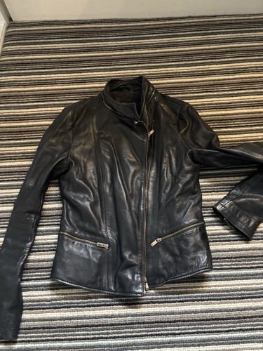 Zara black leather jacket size - zara,