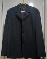 Armand Basi mens long sleeve 100% wool black blazer size 56