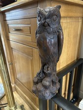Vintage Wooden Owl Ornament