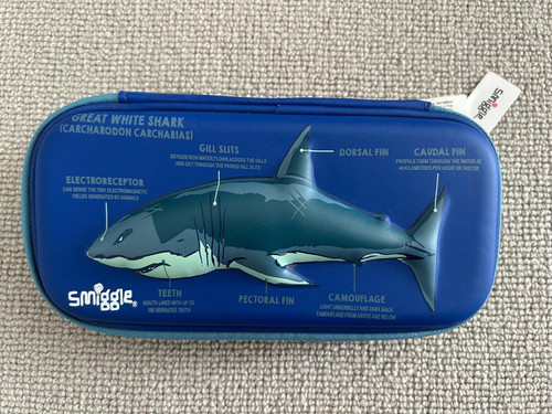 Smiggle pencil case shark - pencil, /