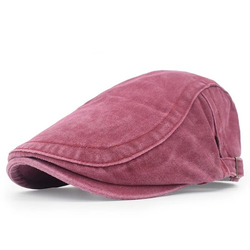 Men flat cap washed - flat, newsboy