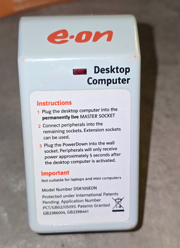 Powerdown master socket - e.on,