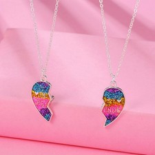 Half Heart Pendant Necklaces