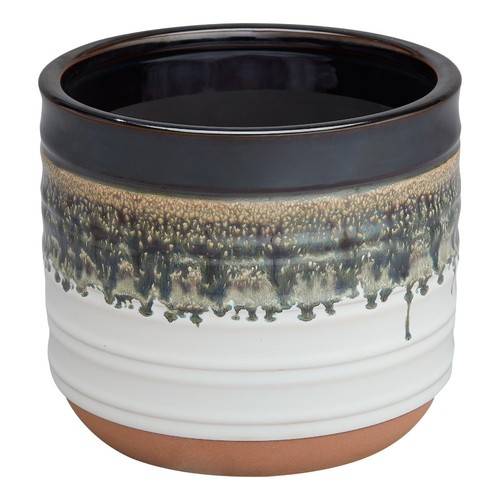 Large round black - large, ceramic