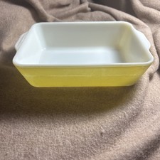 Vintage Yellow Pyrex Fridge
