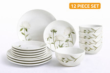 Elegant Floral 12 Piece Dinner