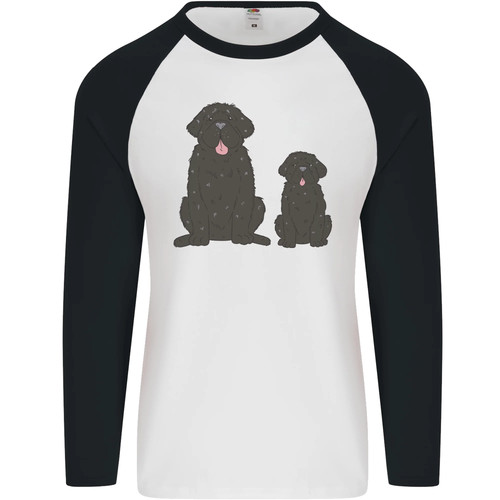 Newfoundland dog with puppy - newfoundland,