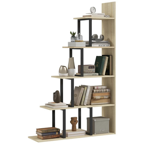 Tier ladder shelf bookcase - 5,