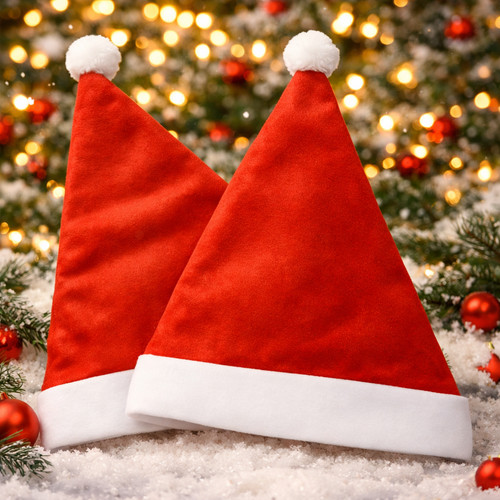 2pcs santa hats - hats-, fun
