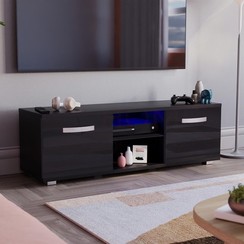 Black unit cabinet stand - black,