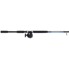  Shakespeare Firebird  Sea Fishing 7 ft Boat Rod Multiplier Reel Left Hand Wind 