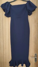 NWT Navy Midi Dress Size 12 John Zack 