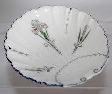 SHELLEY BLUE IRIS SHELL SHAPED BUTTER / JAM DISH