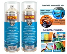 2 x Hycote 400ml Clear Lacquer