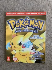 Pokémon Official Guide Nintendo Red/Blue/Yellow Versions Pikachu Edition