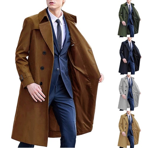 Mens double breasted trench - double,