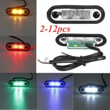 12V 24V FLUSH FIT LED SIDE MARKER LIGHT For KELSA BAR TRUCK TRAILER VAN LORRY