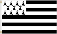 Brittany France Polyester Flag