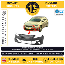 FRONT BUMPER - PRIMED - PEUGEOT 308 2014-2017 H/BACK & ESTATES - INSURANCE CERT