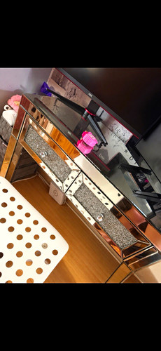 Mirrored silver drawer - silver,