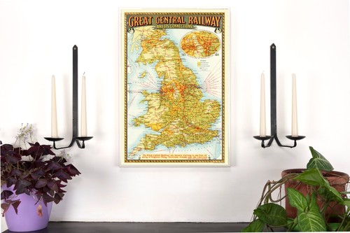 Old railway map - railway, the