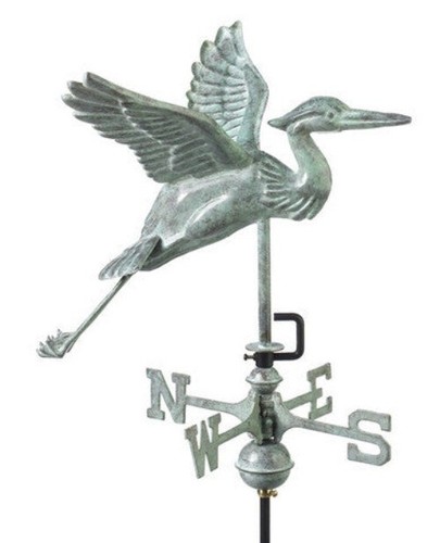 Blue heron copper and - blue,