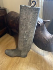 unusual mid century industrial cast aluminium rubber boot mould size 12