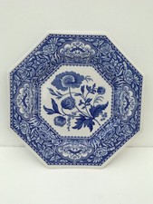Vintage Spode Blue Room Plate Sutherland Floral Farmhouse Cottage Gallery Wall