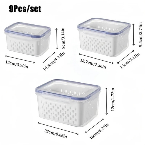 9pcs set fruit - 9pcs/set, storage