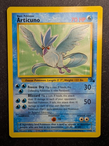 Articuno rare fossil - rare,