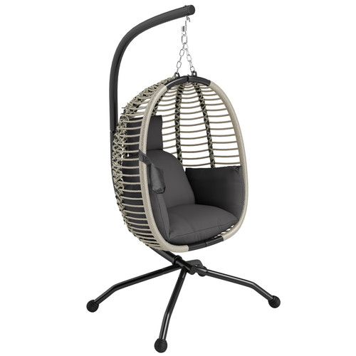Folding hanging basket chair - basket,