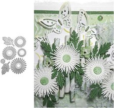 Daisy flower leave metal