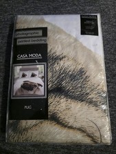 Pug Dog Single Duvet Set &
