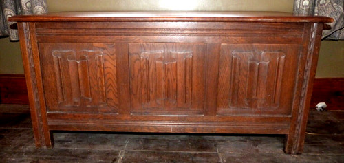 Vintage oak chest - vintage,