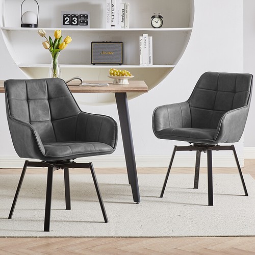 Swivel dining chairs faux - swivel,