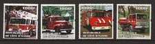 FIRE FIGHTING IVORY COAST 2004 MINT SET OF 4 FIRE FIGHTING TRUCKS, APPLIANCES