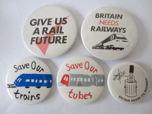 Various railway pin - badges, 5