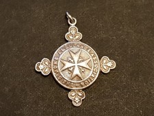 Antique 1922 Hallmarked Sterling Silver St John's Ambulance Fob / Pendant