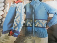 Knitting Pattern Women Ladies Jumper Cardigan Scandinavian Style DK 34-40"