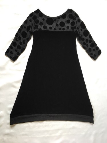 Vintage black velvet smock - black,