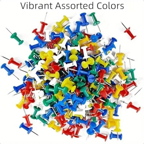100 colours push pins art - colours,