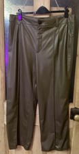 ZARA FAUX LEATHER TROUSERS NEW